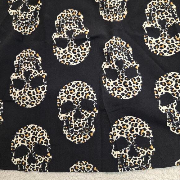 Emery Rose Cami Tank Top with Leopard Print Skulls Women's Size 3XL - Picture 3 of 8